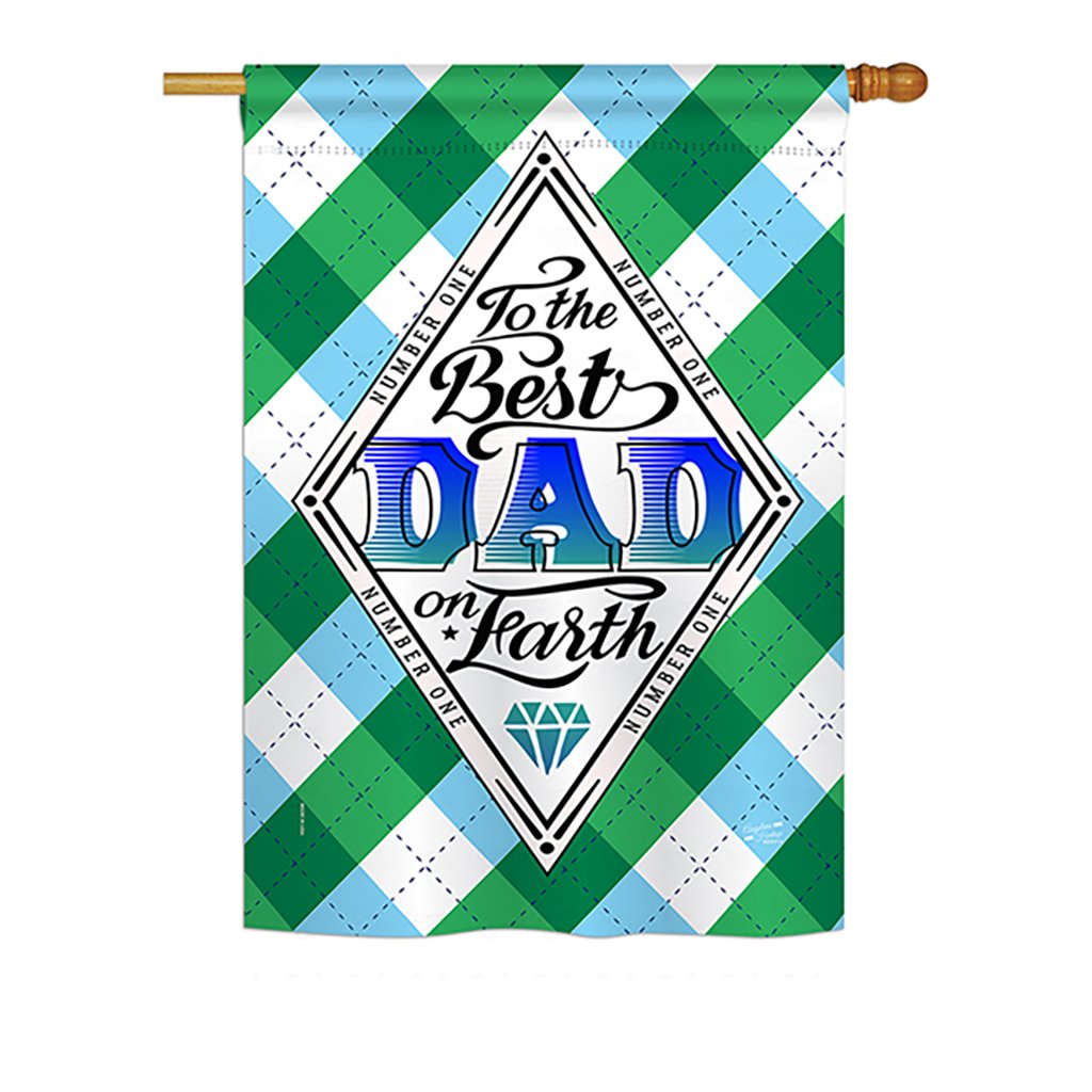 Best Dad on Earth House Flag