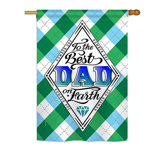 Best Dad on Earth House Flag