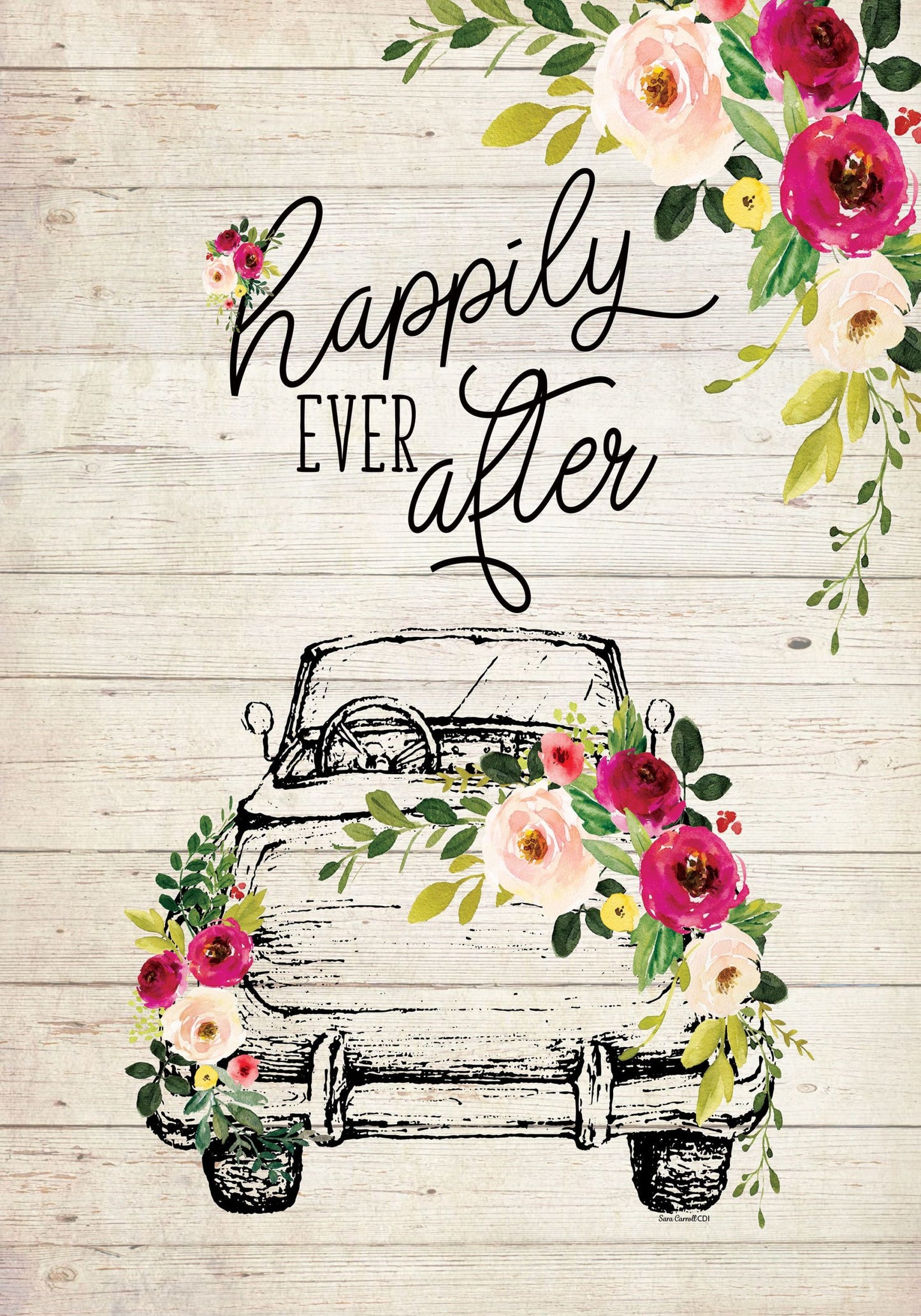 Happily Ever After Printed Seasonal Garden Flag; Polyester