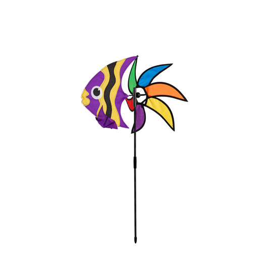 Coastal Fish Pinwheel Spinner; 18.9"ODx40"T