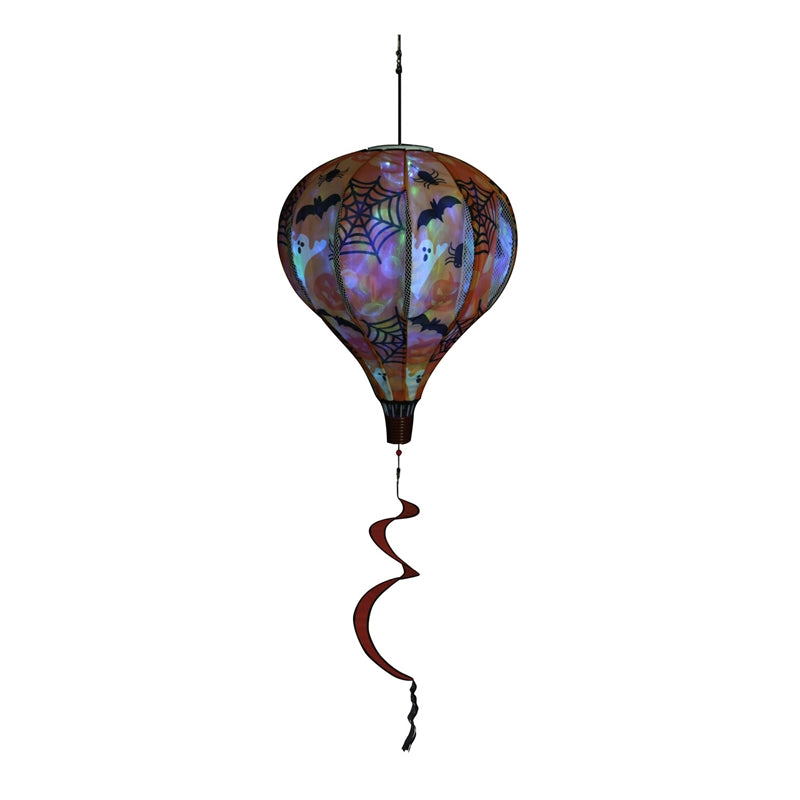 Halloween Print Solar Hot Air Balloon Spinner Windsock