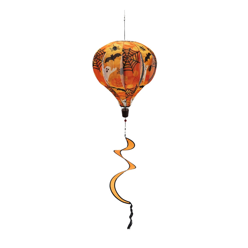 Halloween Print Solar Hot Air Balloon Spinner Windsock