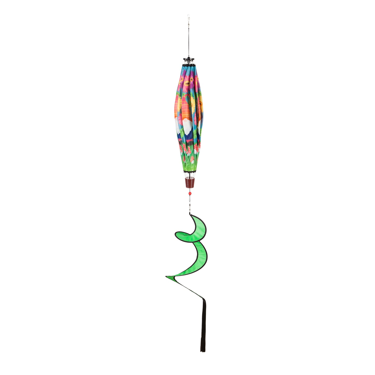 Garden Gnome Hot Air Balloon Spinner; 55"L x 15" Diameter
