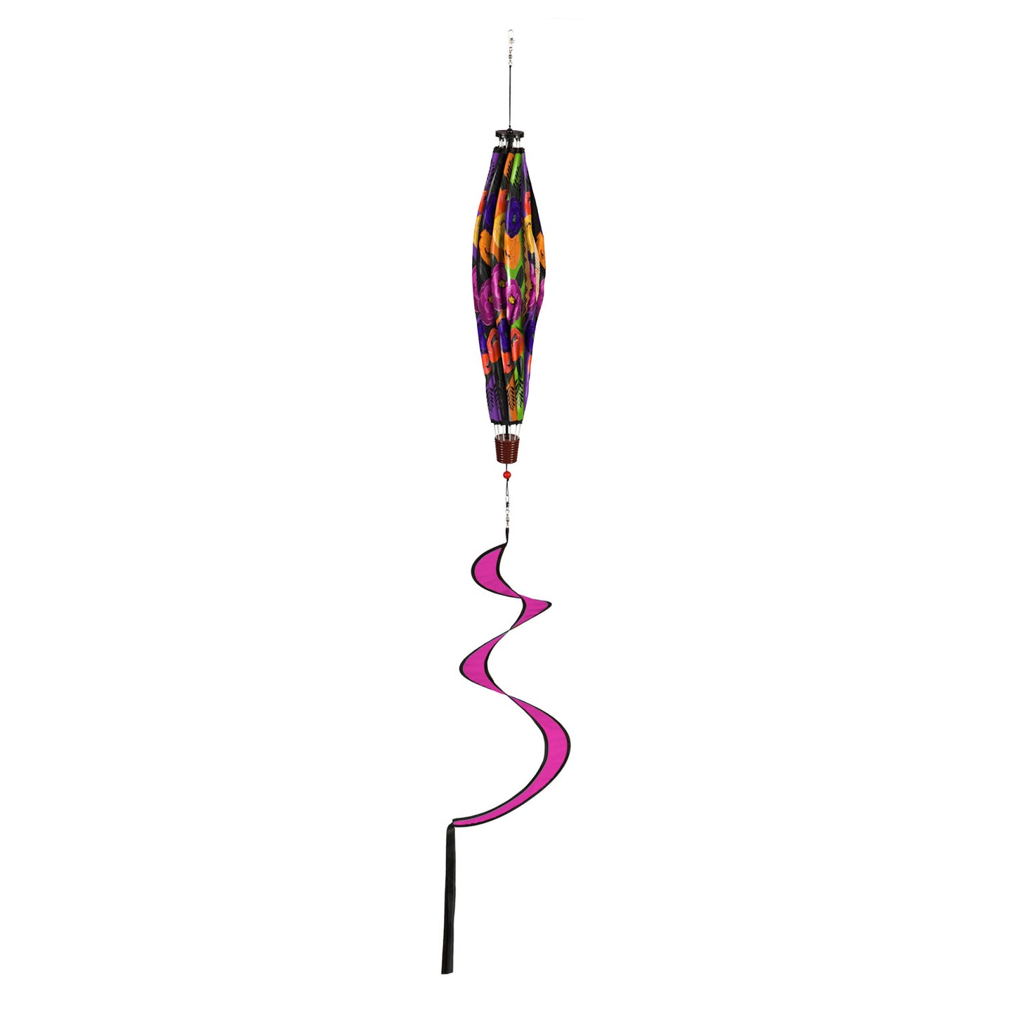 Halloween Floral Hot Air Balloon Spinner Windsock
