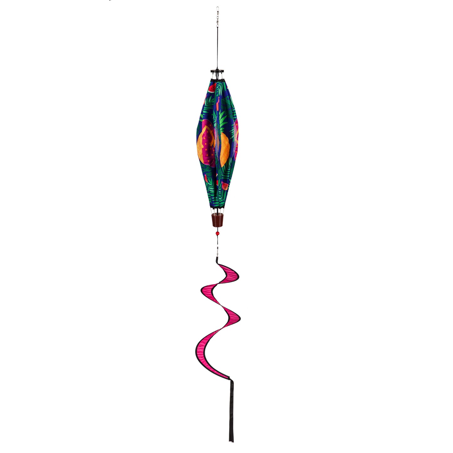 Welcome Summer Hot Air Balloon Spinner Windsock; 55"L x 15" Diameter