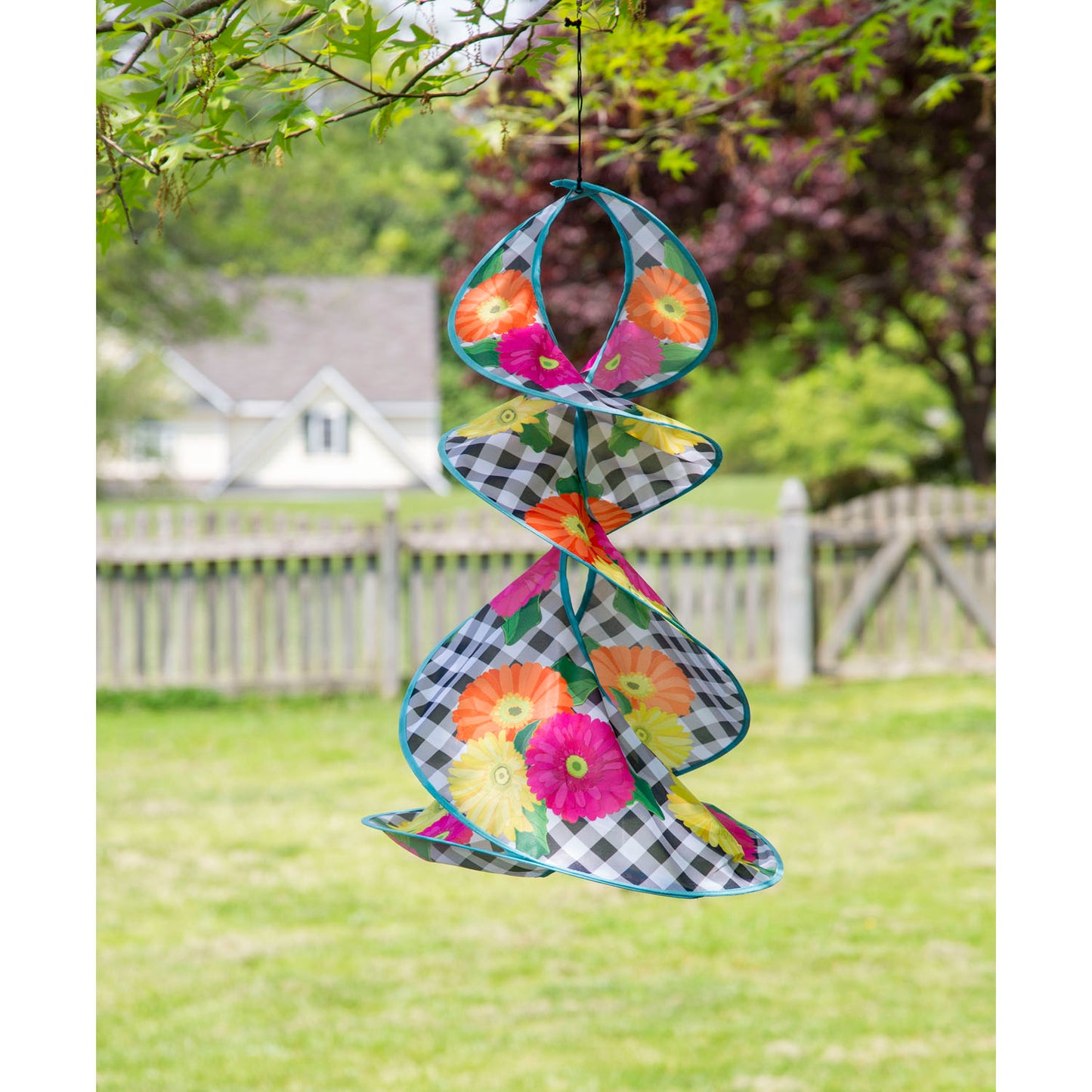Gerbera Daisy Trio Twister Windsock; 29.5"Lx15" Wx15"D