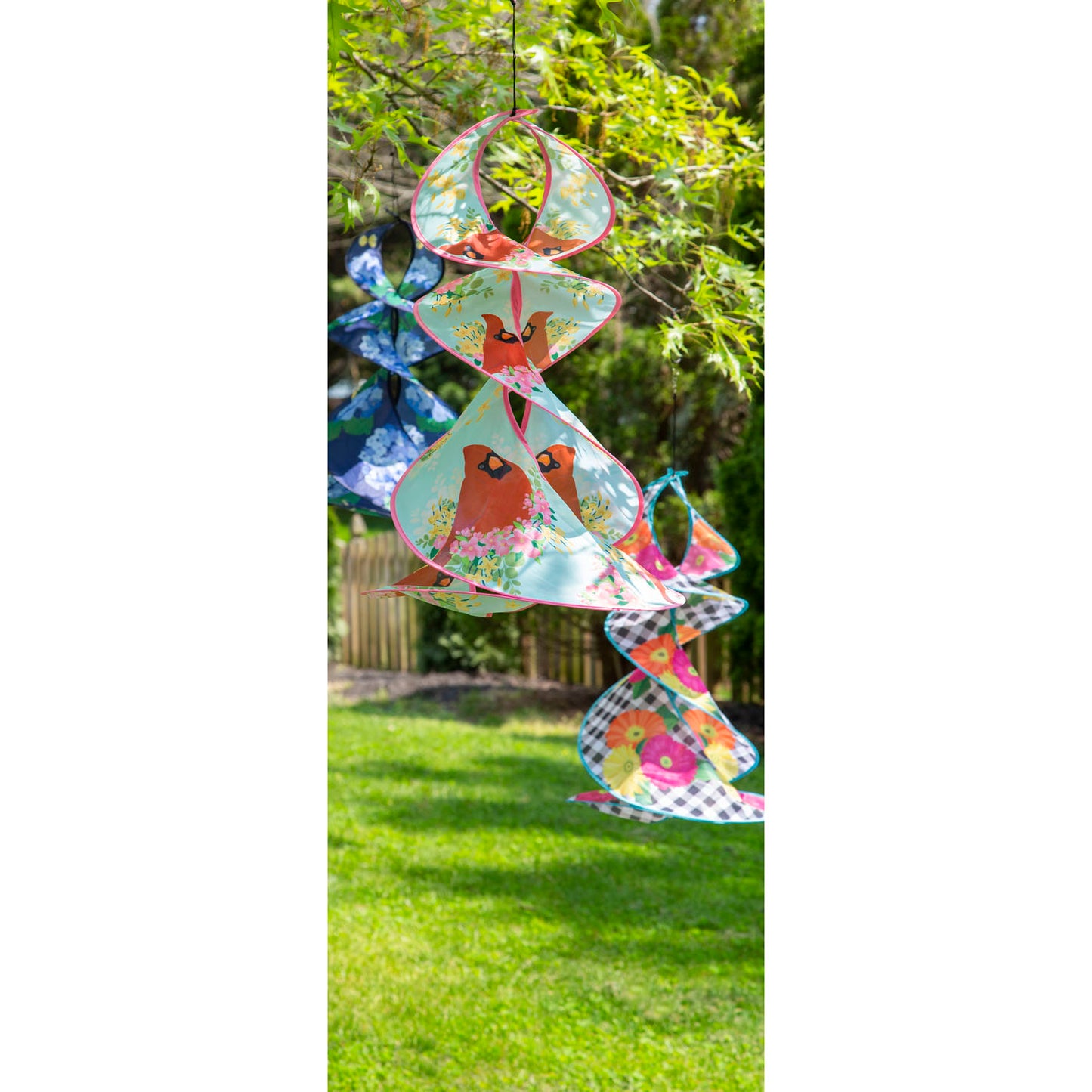 Gerbera Daisy Trio Twister Windsock; 29.5"Lx15" Wx15"D