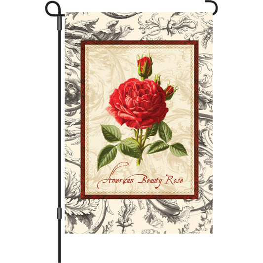 American Beauty Rose Garden Flag