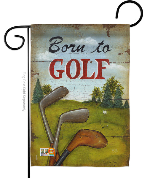 Born to Golf Garden Flag