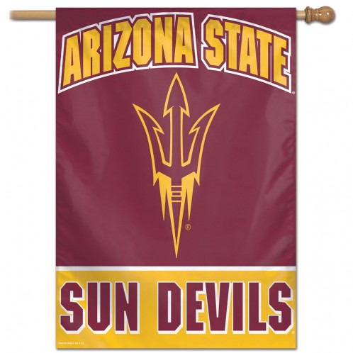 Arizona State University Sun Devils Team House Flag; Polyester