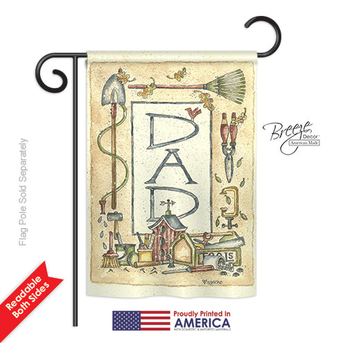 Happy Fathers Day Dad Garden Flag