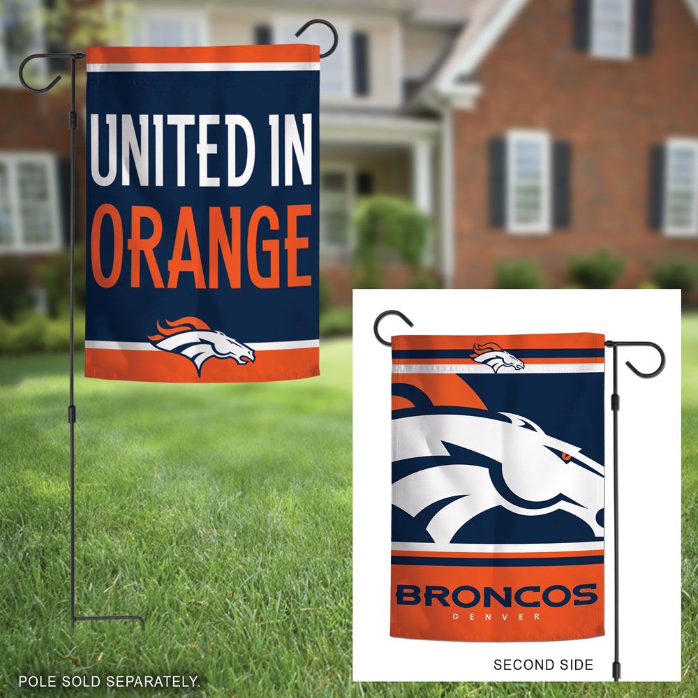 Denver Broncos Double-Sided Garden Flag