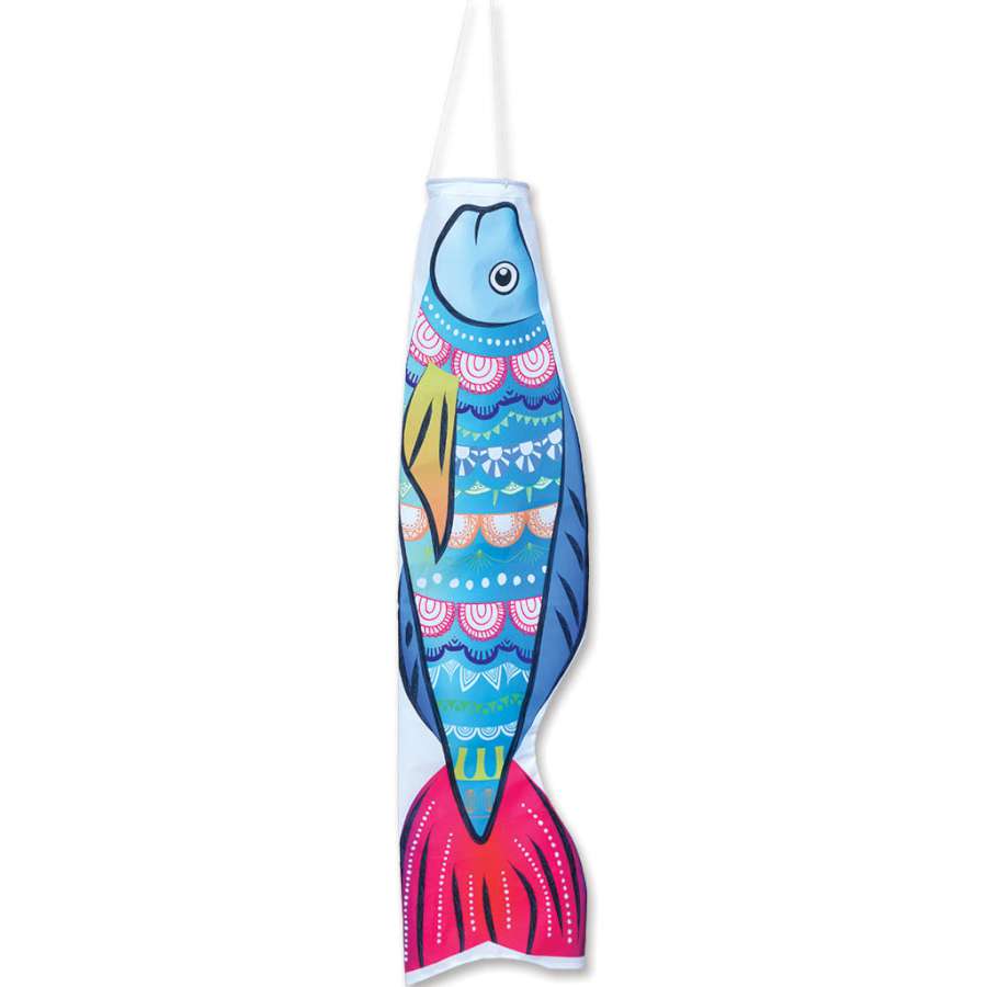 Mandala Koi Fish Windsock; Polyester