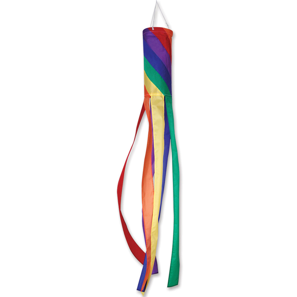 Rainbow Spiral Windsock; Polyester 40"L