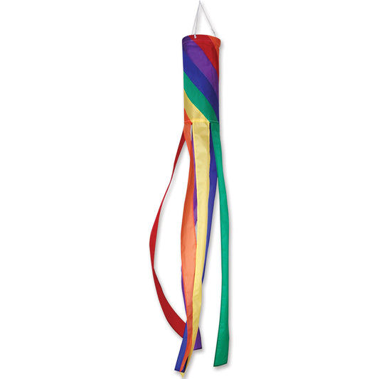 Rainbow Spiral Windsock; Polyester 40"L