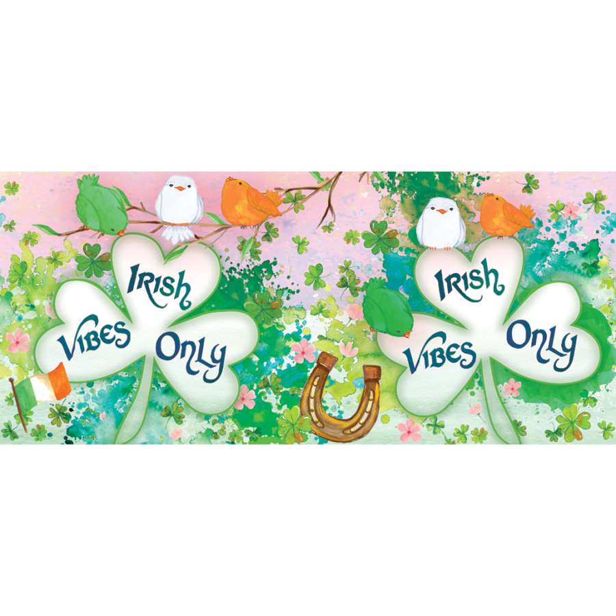 Irish Vibes Shamrock Windsock