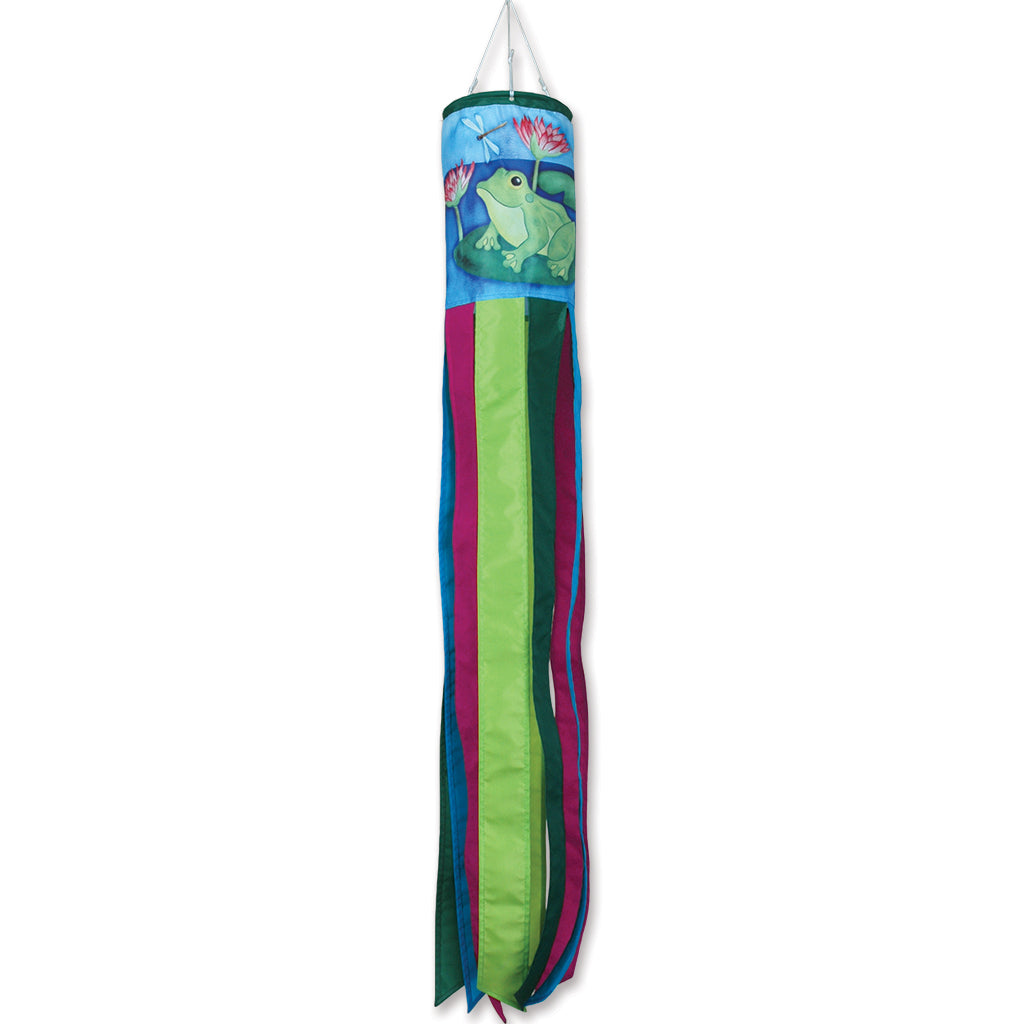 Lotus Frog Windsock; Polyester