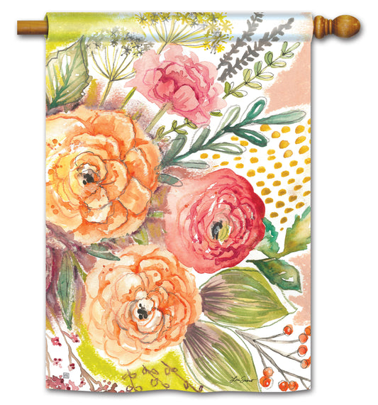 Fresh Flowers House Flag