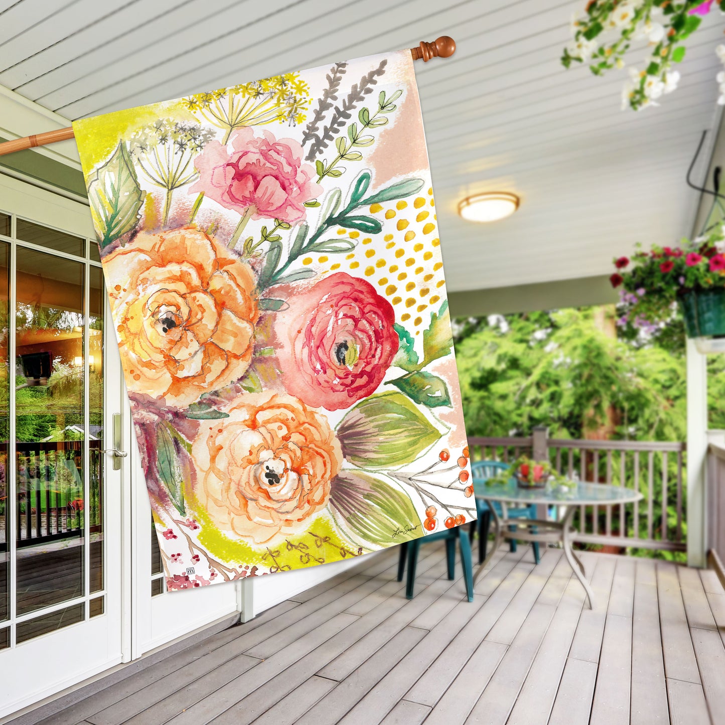 Fresh Flowers House Flag