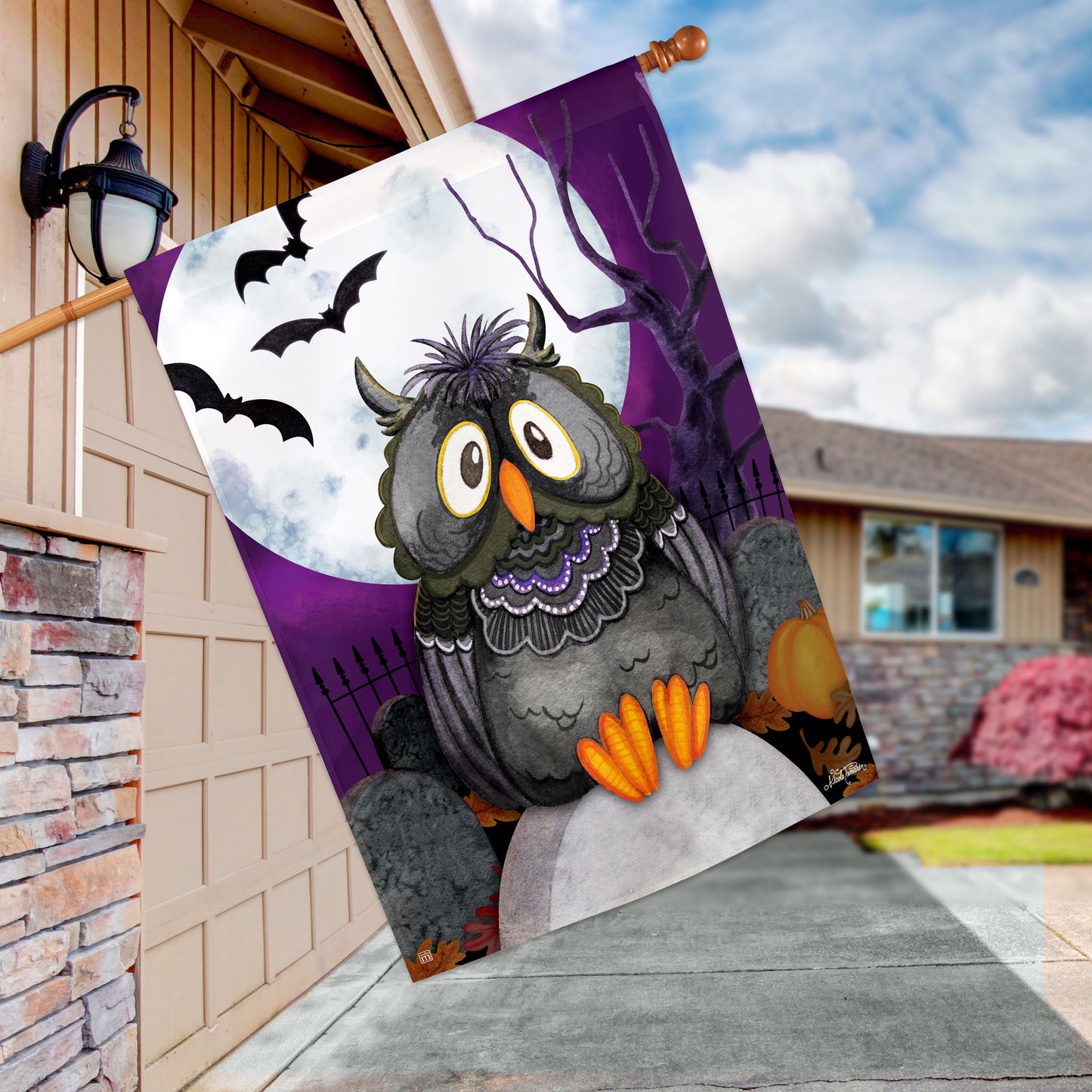 Moonlight Owl House Flag