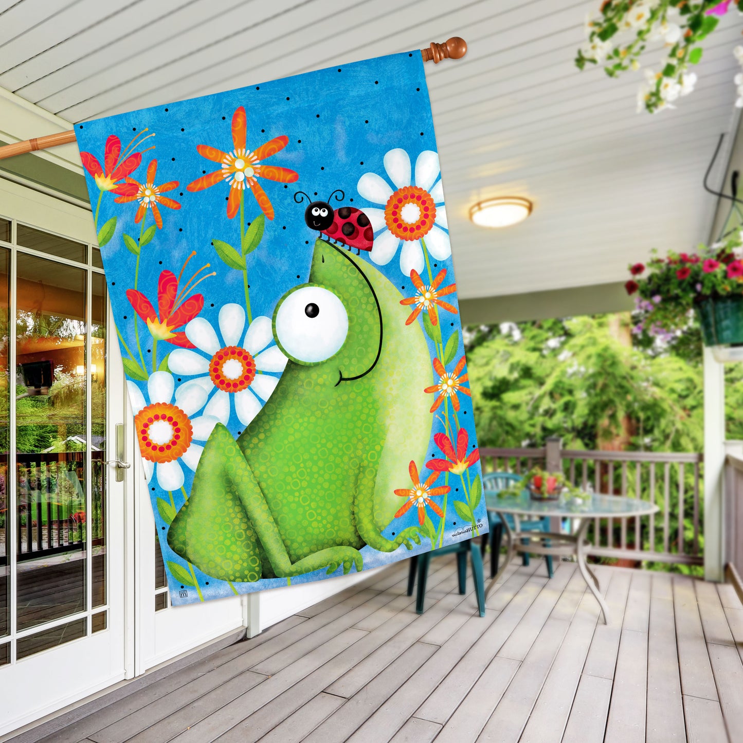 Frog Fun House Flag