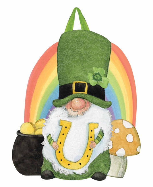 Lucky St.Pat's Gnome Door Decor Hanger