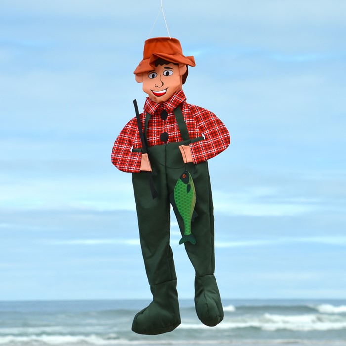 Fisher Fred Wind Friend Seasonal Windsock; Polyester