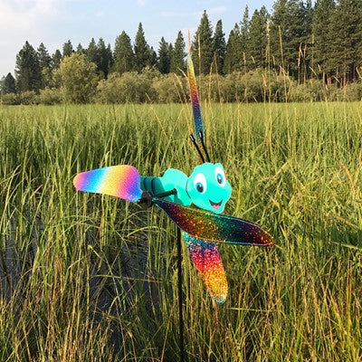 Dragonfly Baby Whirligig Spinner; Nylon 16"x29", diameter 7"