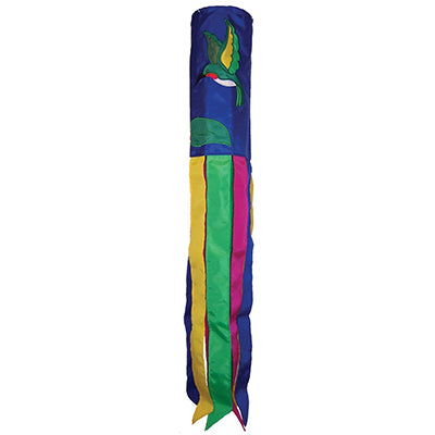 Hummingbird Applique Windsock; Polyester