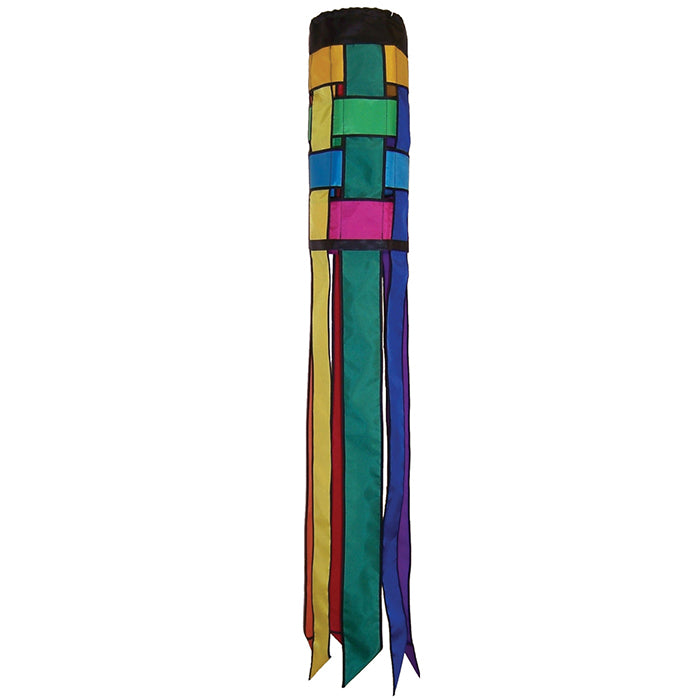 Rainbow Weave Windsock; Polyester