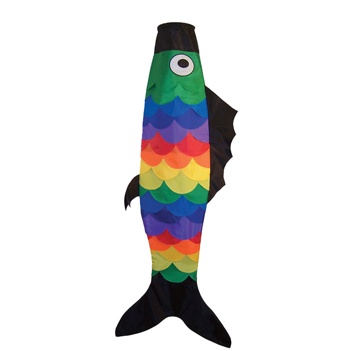 Rainbow Scales Fish Windsock; Nylon