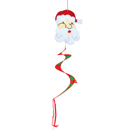 "Jolly Santa" Twister Tail; Polyester