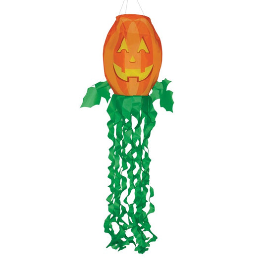 Jack O' Lantern Wind Friend Windsock; Polyester
