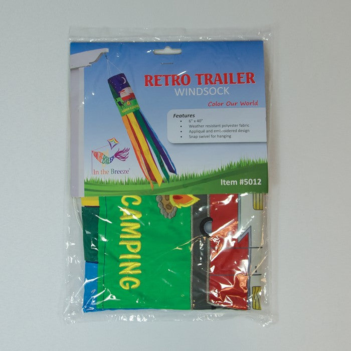 Retro Camper Trailer Windsock; Nylon