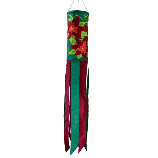 Poinsettia Holiday Windsock