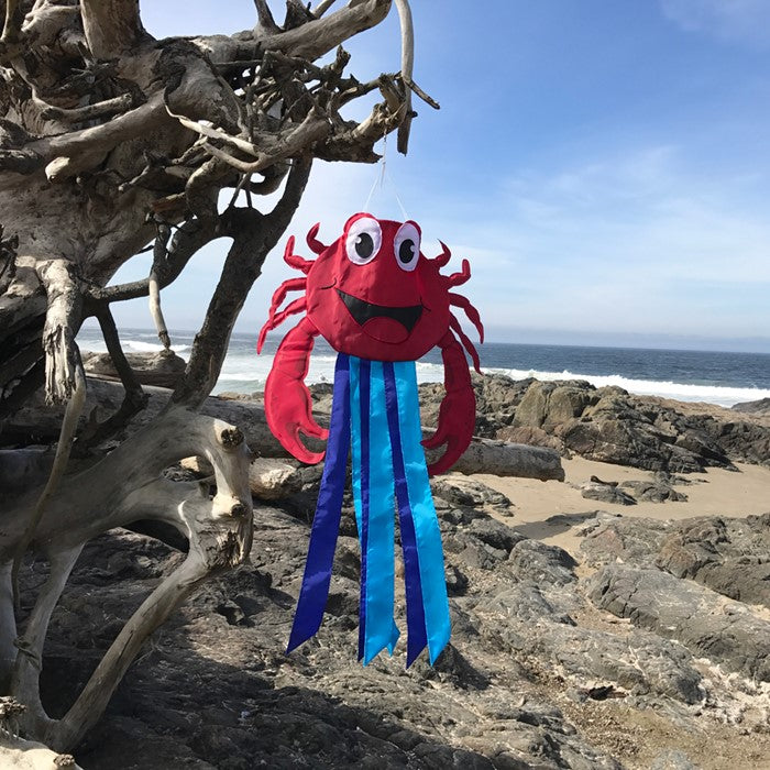 Red Crab Windtail Windsock; Polyester