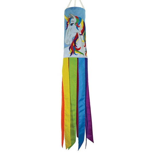 "Unicorn" Applique Windsock; Polyester