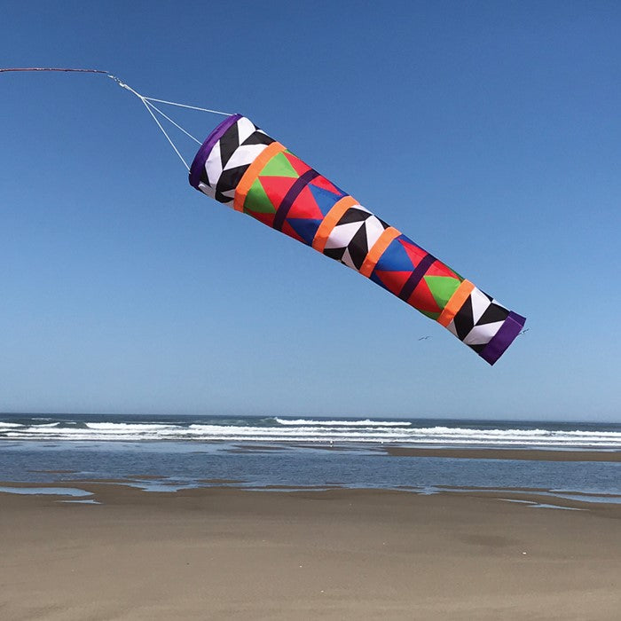 Geometric Arrow Cone Style Windsock; Polyester