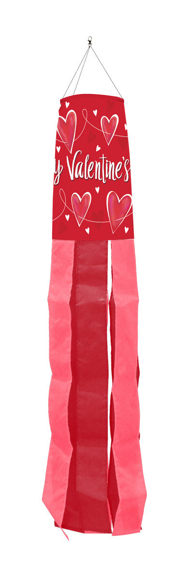 Valentine's Day String of Hearts Windsock