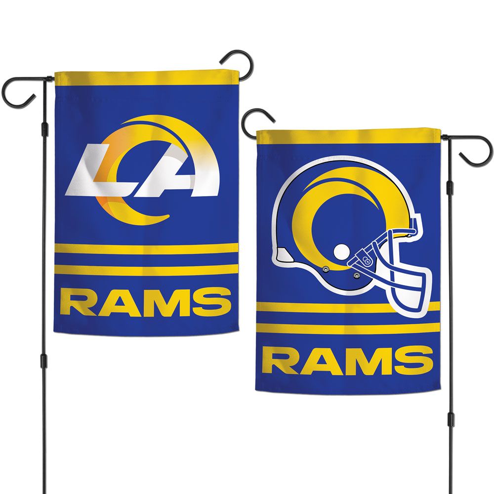 12.5"x18" Los Angeles Rams 2-Sided Garden Flag; Polyester