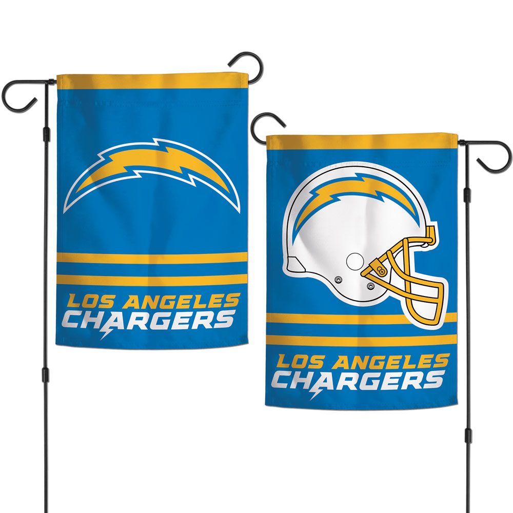 12.5"x18" Los Angeles Chargers 2-Sided Garden Flag; Polyester