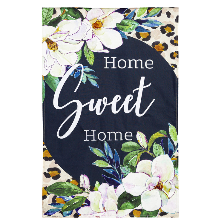 Magnolia Bloom Printed House Flag; Linen-Polyester 28"x44"