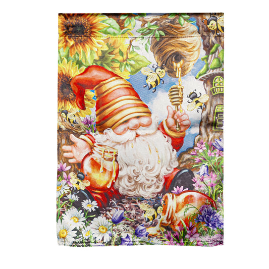 Honeybee Gnome Lustre House Flag