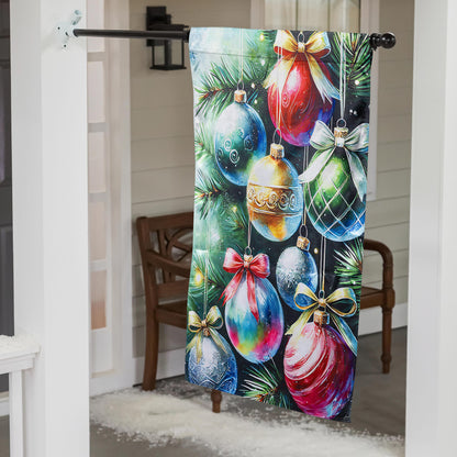 Holiday Ornaments Lustre House Flag; Polyester 29"x43"