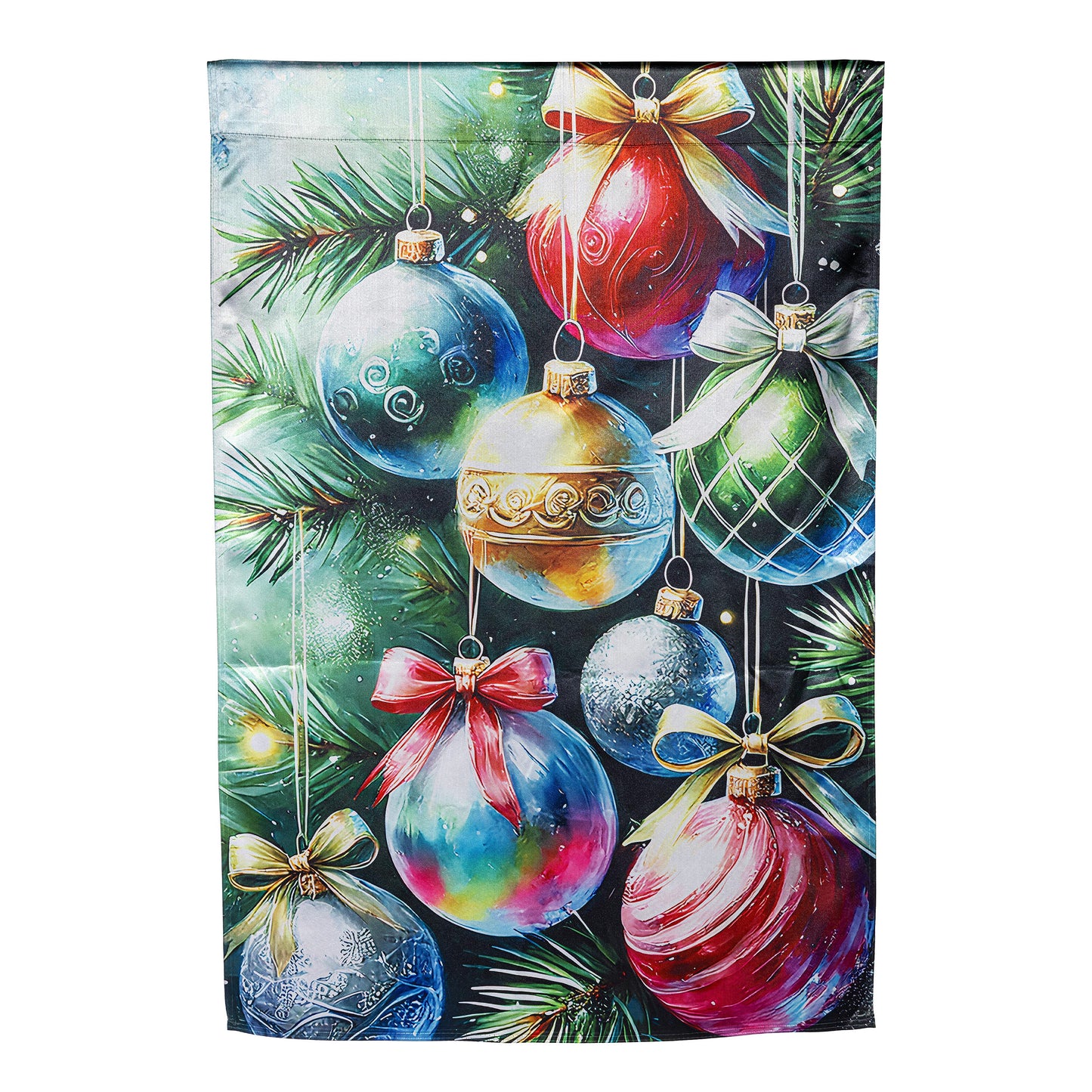 Holiday Ornaments Lustre House Flag; Polyester 29"x43"