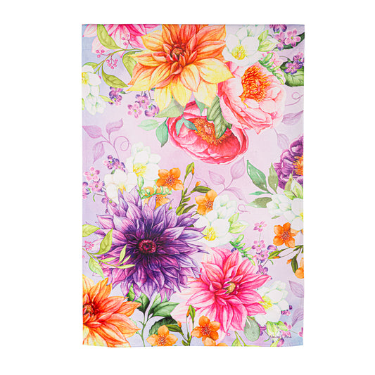 Rhapsody in Bloom Suede House Flag; Polyester 29"x43"