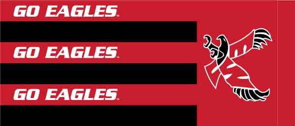 40" Eastern Washington University Eagles Printed Windsock; Polyester