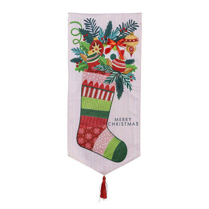 Christmas Stocking Everlasting Impressions Garden Flag