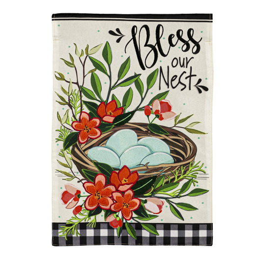 Spring Birds Nest Garden Flag