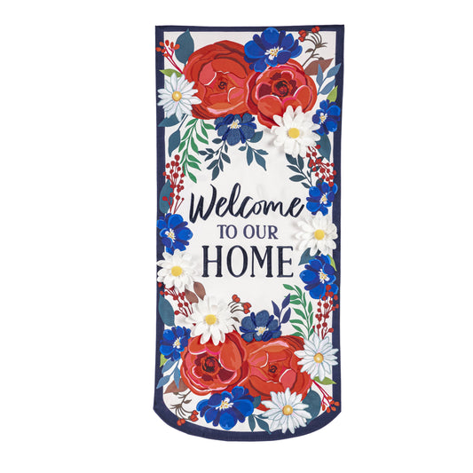 Patriotic Welcome to Our Home Everlasting Impressions Garden Flag